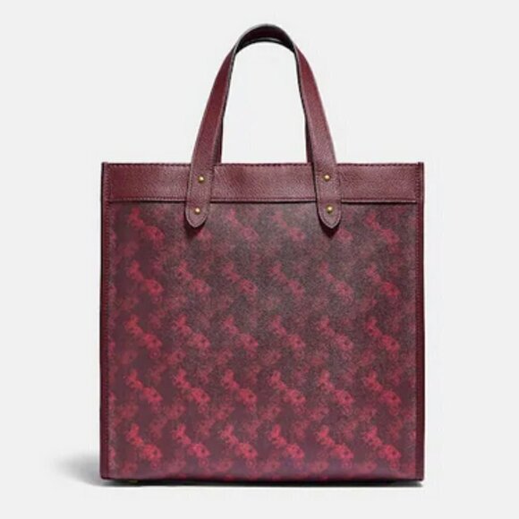 Coach Field Tote With Horse And Carriage Print - Picture 5 of 16